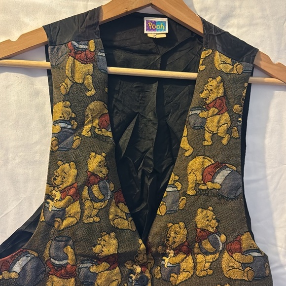 Vtg Winnie The Pooh Embroidered Vest size small - Picture 2 of 10